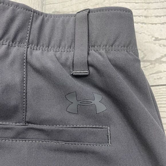 Under Armour Men's W34 x L30 Gray Flat Front Polyester Chino Golf Pants - Picture 2 of 8